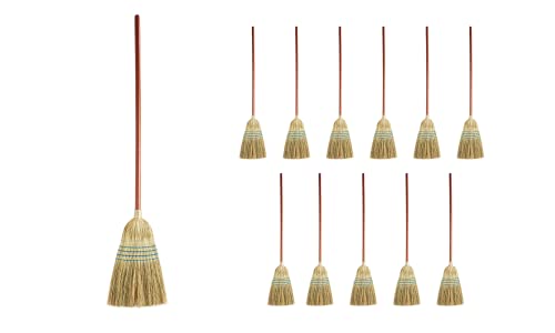 Rubbermaid Commercial Corn Broom, Pack of 12