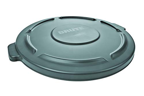Rubbermaid Commercial FG265400GRAY BRUTE Heavy-Duty Round Waste/Utility Container, 55-gallon Lid ONLY, Gray