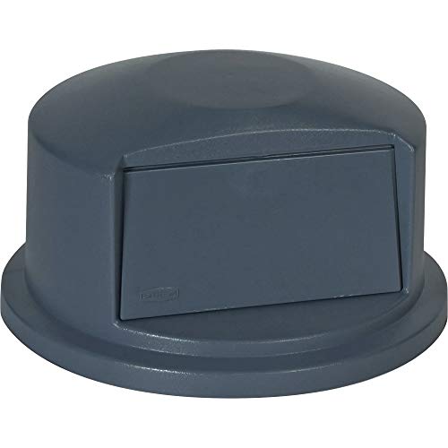 Rubbermaid Commercial Products Heavy-Duty BRUTE Dome Swing Top Door Lid, Plastic, Gray, Compatible with the 32-Gallon Waste/Utility Containers