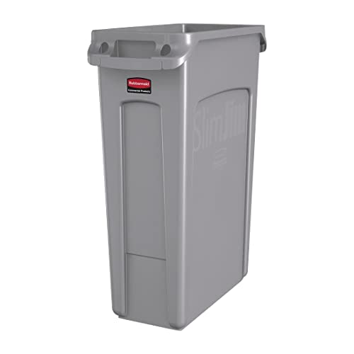 Spandex (Slim Jim) 23 Gallon Trash Can Cover in White