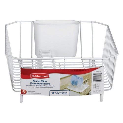 Rubbermaid Dr FBA_6032-AR-WHT 6032ARWHT Large White Dish Drainer