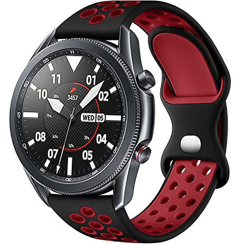Rubinom 22mm Watch Band Quick Release Silicone Breathable Strap