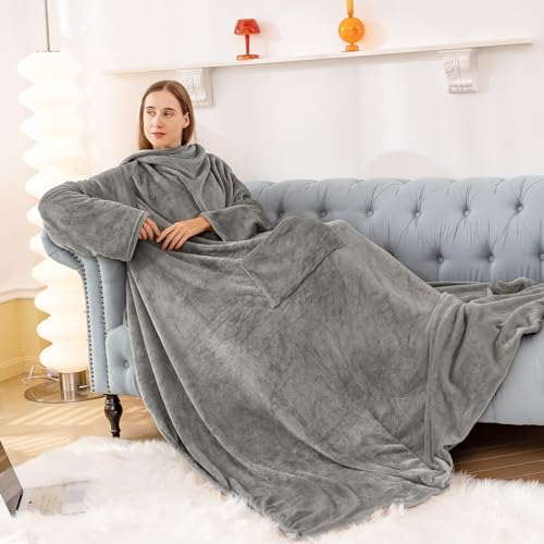 RUIKASI Wearable Blanket with Sleeves
