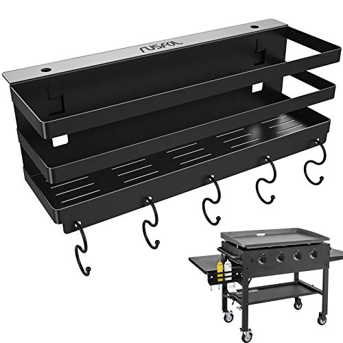 RUSFOL Stainless Steel Griddle Caddy - Space-saving BBQ Storage