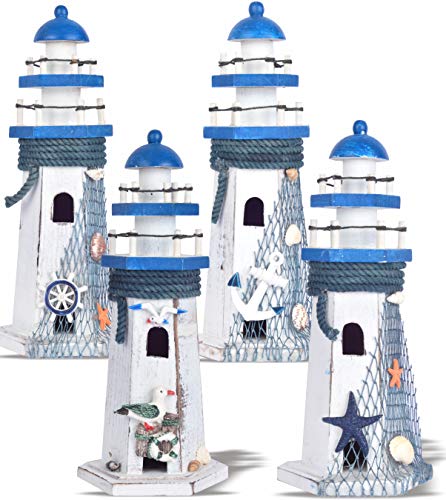 Rustic Ocean Sea Beach Themed Lighthouse Decoration