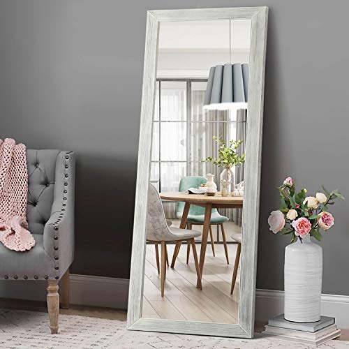 Rustic Tall Floor Mirror - Grayish White