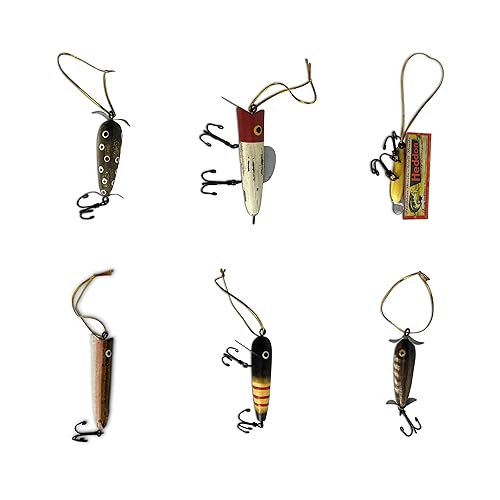 Rustic Wood Lure Christmas Tree Decorations