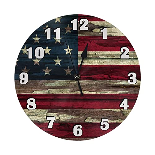 Rustic Wood Wall Clock