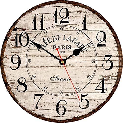 Rustic Wooden Wall Clock
