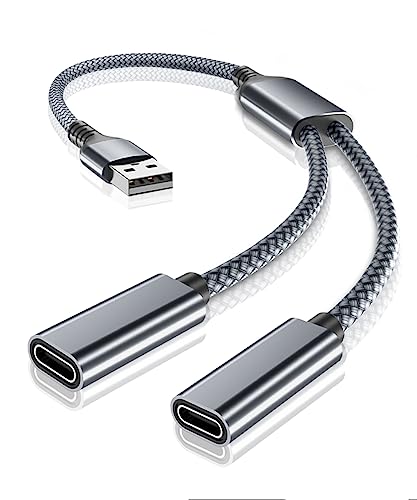Ruxely USB-C Splitter Cable for iPhone and Samsung Galaxy