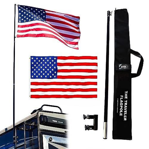 RV Ladder Flag Pole Kit