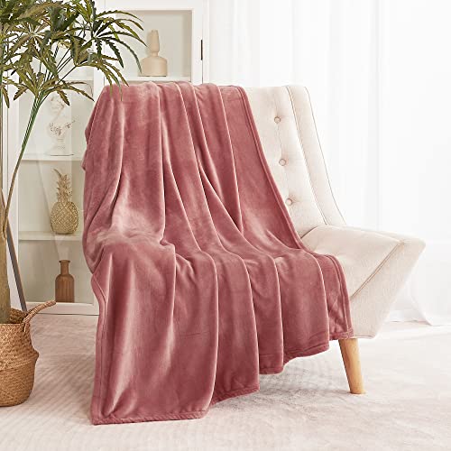 RYB HOME Pink Velvet Blanket