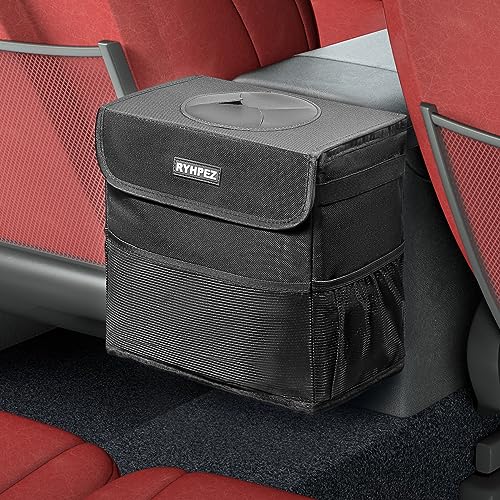 Ryhpez Car Trash Can with Lid