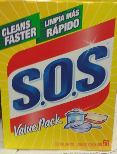 S.O.S Steel Wool Soap Pads - 50 Pads
