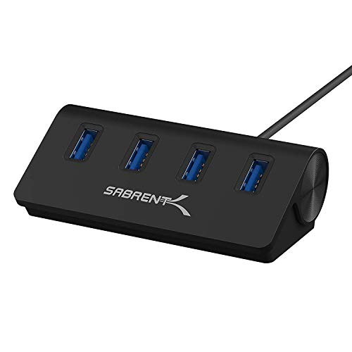 SABRENT 4-Port USB 3.0 Hub: Fast, Versatile, and Convenient