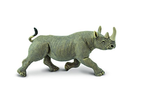 Safari Black Rhino Figurine