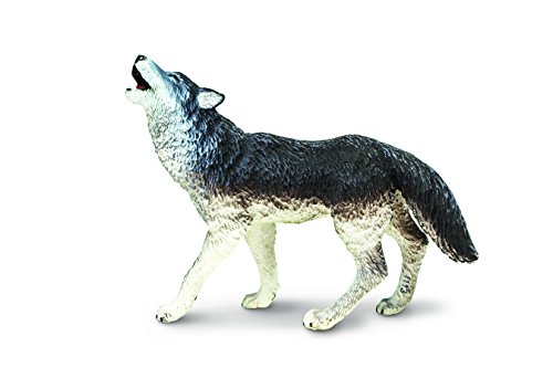 Safari Ltd. Wild Safari North American Wildlife Gray Wolf Toy Figure