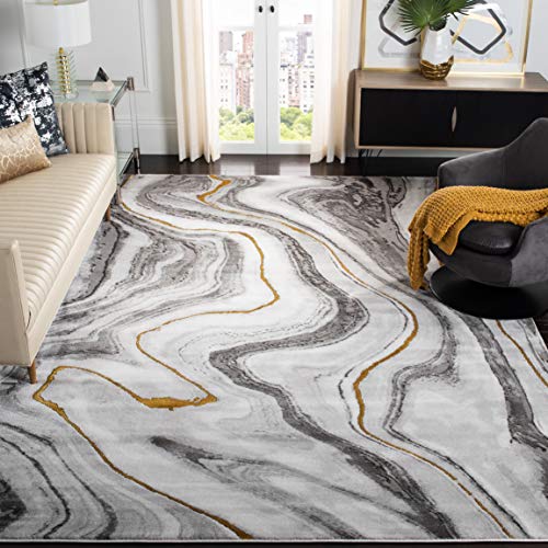 SAFAVIEH Craft Collection Area Rug - Grey & Gold