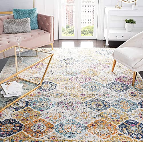 SAFAVIEH Madison Collection Area Rug - Boho Chic Distressed Design