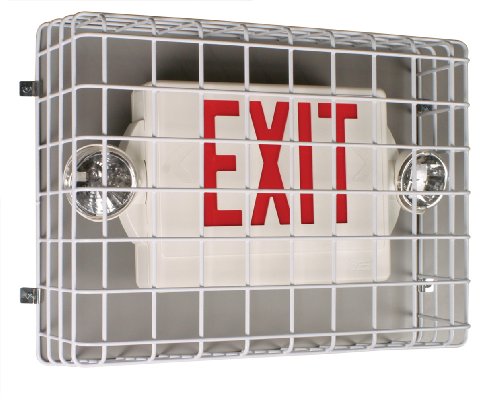 Safety Technology International, Inc. STI-9740 Exit Sign Damage Stopper, Protective Coated Steel Wire Guard