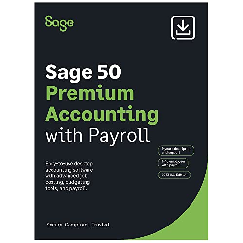 Sage 50 Premium Accounting 2023 U.S. with Payroll 5-User