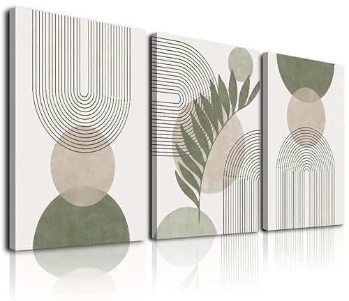 Sage Green Boho Wall Art Set