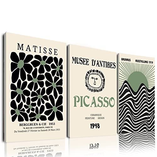 Sage Green Matisse Wall Art Set