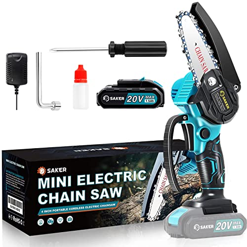 Saker Mini Chainsaw - Portable Electric Chainsaw Cordless
