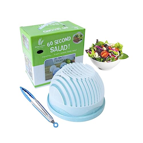 Snap Salad Cutterbowl, Veggie Choppers and Dicers, Salad Cutter Bowl and  Chopper In One, Safe and Non-Toxic Food Grade Bpa Free Material (Color : A)