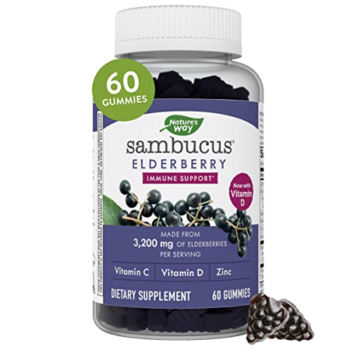 Sambucus Elderberry Gummies with Vitamin C, D, and Zinc