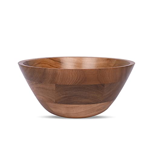 Samhita Acacia Wood Salad Bowl - Elegant and Versatile