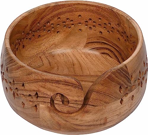 SAMHITA Wood Yarn Bowl Holder