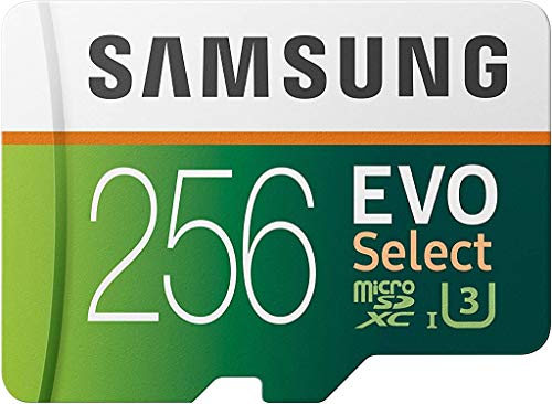 Samsung EVO Select 256GB MicroSDXC UHS-I U3 Memory Card with Adapter