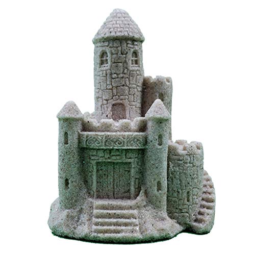 SANDDECO Mr. Sandman Sand Castle Figurine 014 3" Tall Beach Home Decor (Natural)