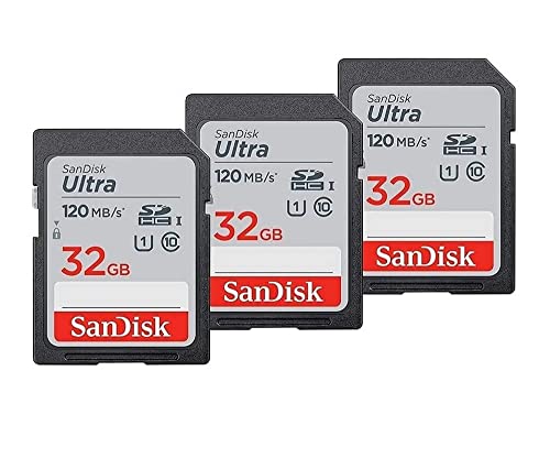 SanDisk 32GB 3-Pack Ultra Memory Card