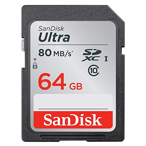 SanDisk Ultra 64GB Class 10 SDXC UHS-I Memory Card up to 80MB/s