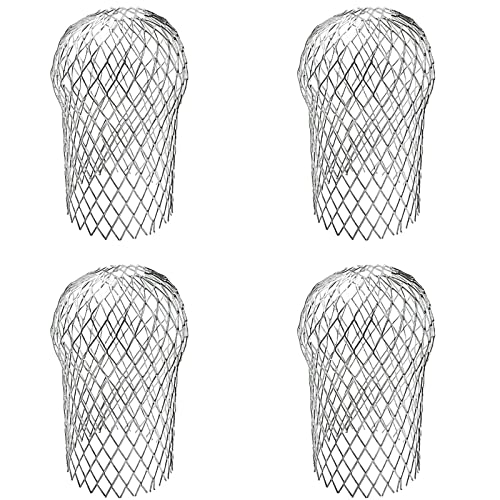 Sankoly 4 Pack Downspouts Gutter Guard Aluminum Filter Strainer