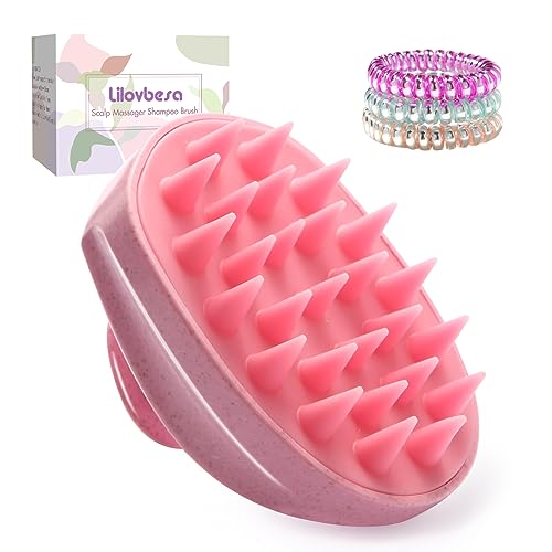 Scalp Massager Shampoo Hair Brush with Soft Silicone Bristles