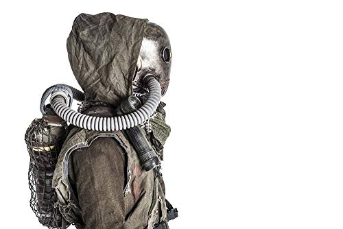 Scary Post Apocalyptic Survivor Gas Mask Photo Print