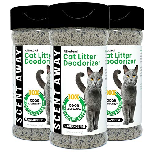 SCENT AWAY Cat Litter Deodorizer - Odor Eliminator (Pack of 3)