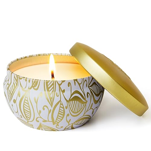 Scented Candles with Vanilla & Coconut Fragrance - 45 Hours Long Burning