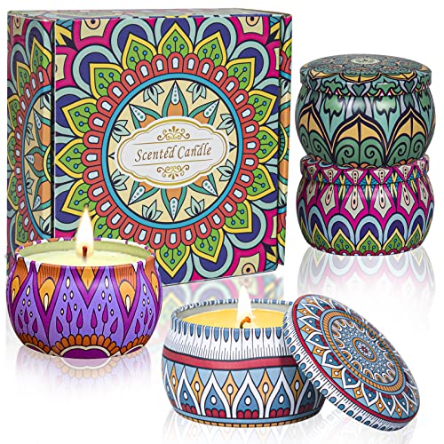 Scented Soy Aromatherapy Candles 4 Pack