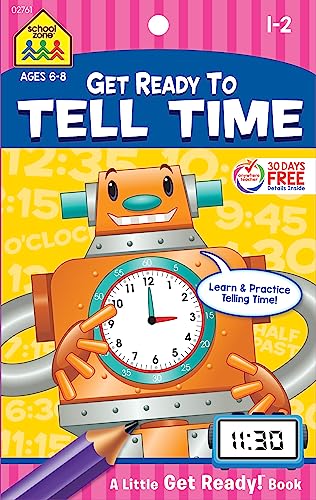 School Zone Tell Time Workbook