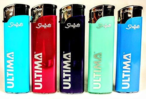 Scripto Ultima Electronic Lighters: Practical and Reliable 5 Pack