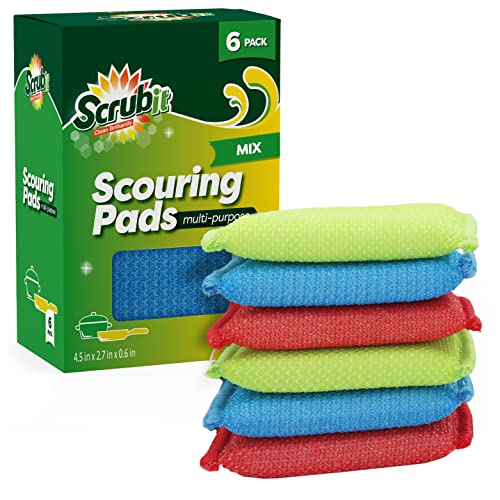 SCRUBIT Multi-Purpose Scouring Pad - Non-Scratch Cleaning Sponges