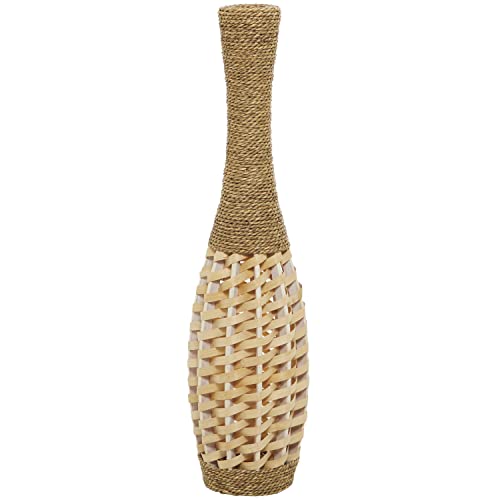 Seagrass Handmade Tall Woven Floor Vase - Add a Free-Spirited Charm to Your Space