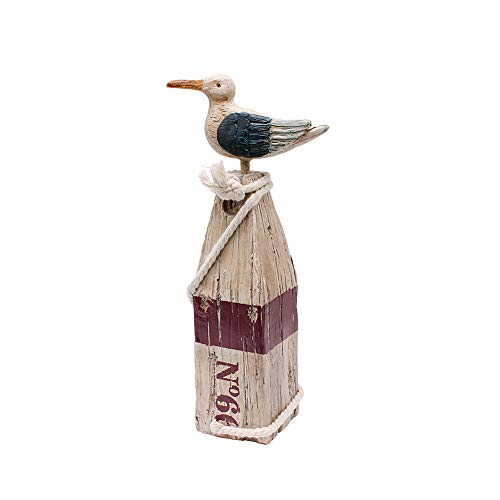 Seagull Figurine Coastal Bird Statue