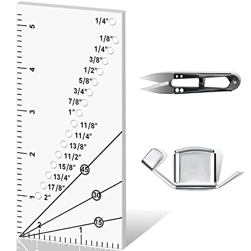 Seam Allowance Ruler and Magnetic Seam Guide for Sewing Machine