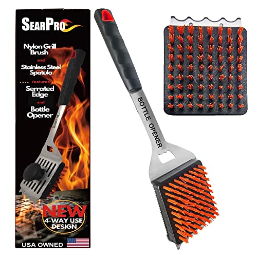 SearPro 4-in1 Grill Brush BBQ Accessories