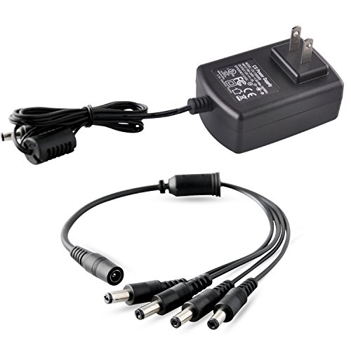 Security Camera Power Adapter with Splitter